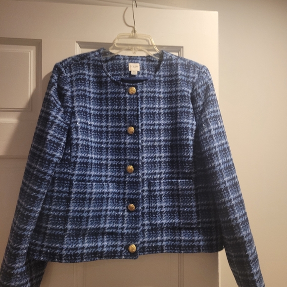 NWT J.Crew Factory Tweed Lady Jacket size 12 - Picture 2 of 6